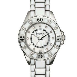 Bulova Crystal 34mm Pearl Watch